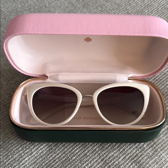 Kate Spade Sunglasses with Pink and Green Case. Brand new!! - Picture 2 of 3